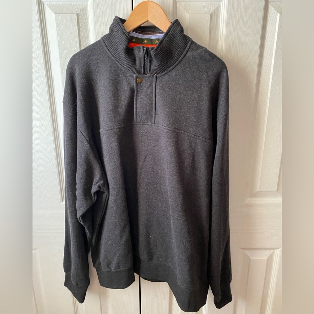 Orvis Dark Gray Quarter-Zip Sweatshirt